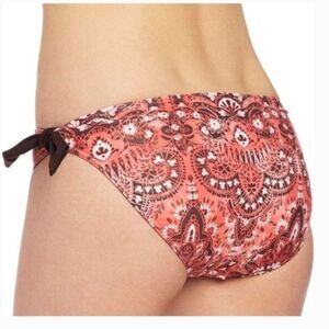 NWT~prAna "Rena Reversible Bottoms" in Neon Orange Tie Dye Swim Bottoms XL $49